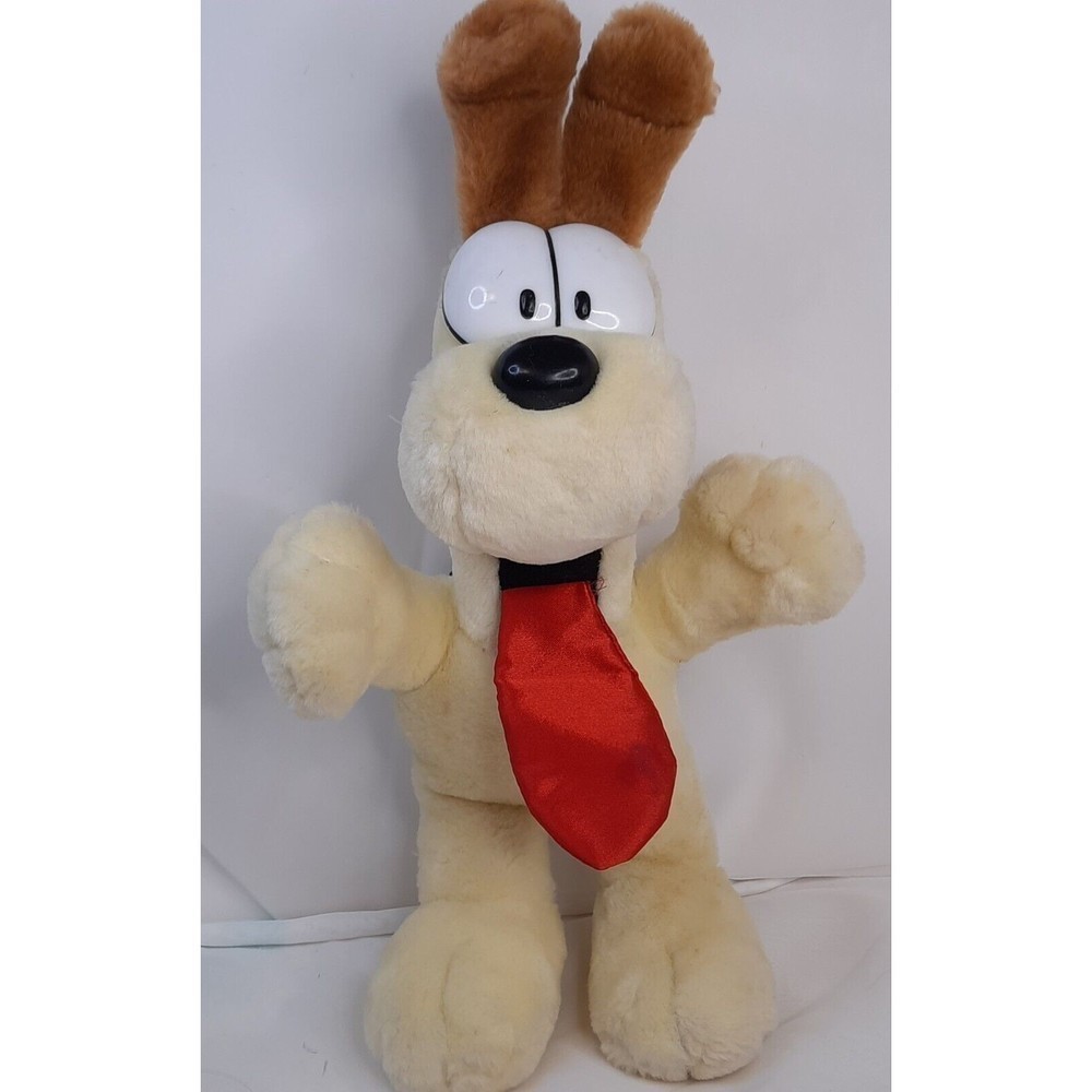 ODIE Plush Toy Vintage 1970s Jim Davis Dog Garfield 13” Silky Tongue Standing Up